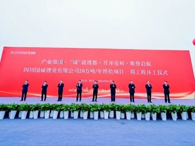 总投资105亿元！年产20万吨锂盐项目开工